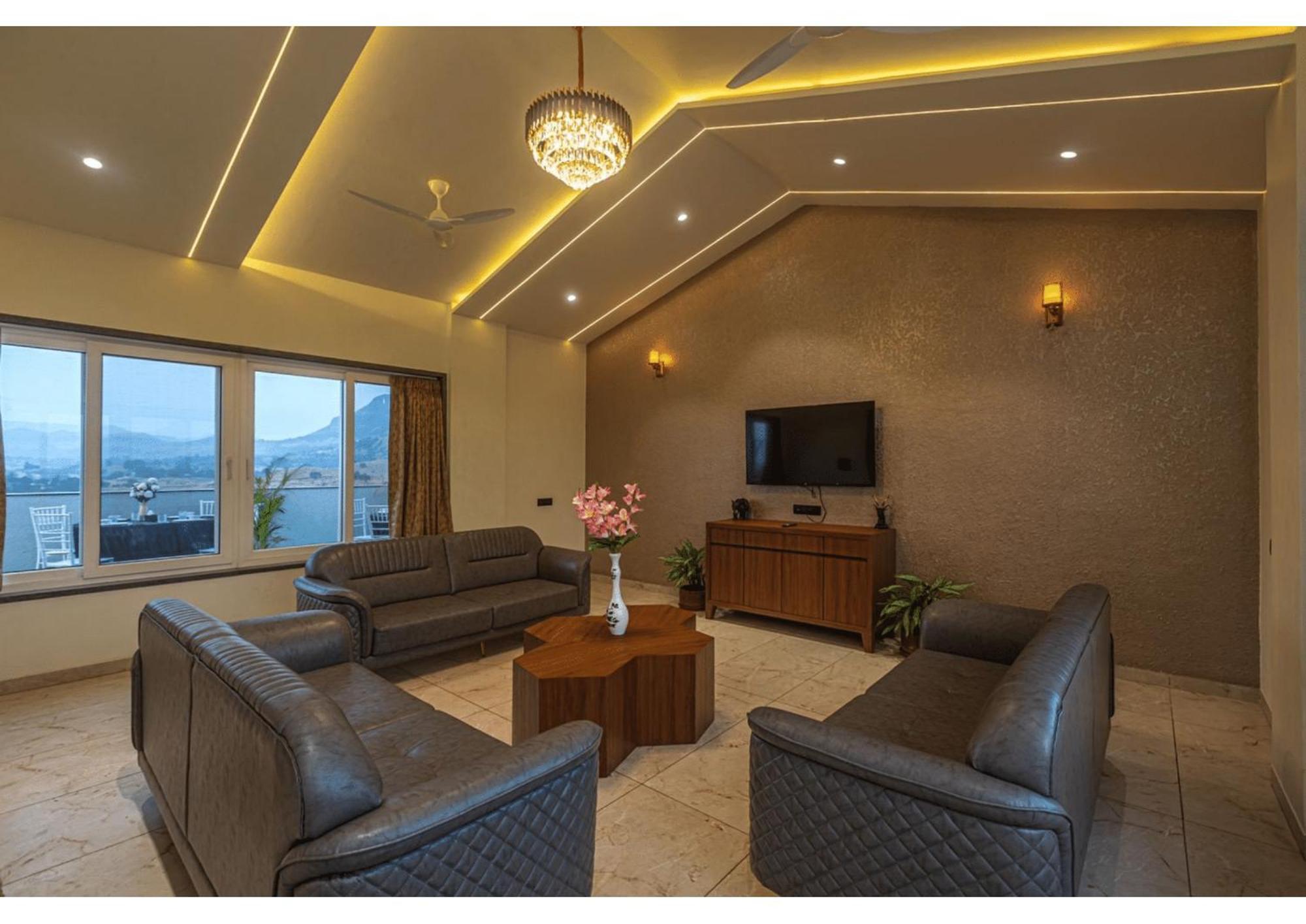 Mountain Glory 8Bhk By Tensorstays, Pool & Theater Igatpuri Exteriör bild
