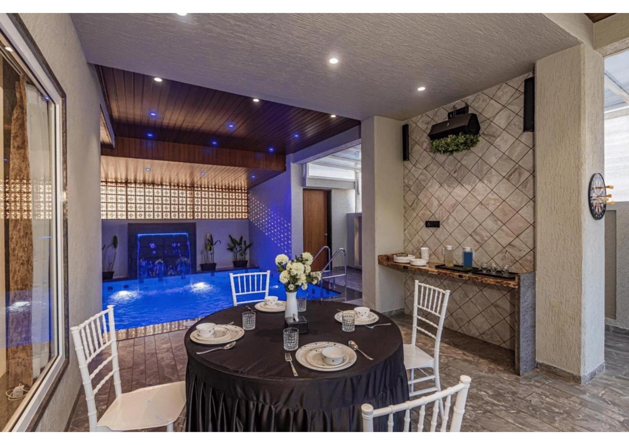 Mountain Glory 8Bhk By Tensorstays, Pool & Theater Igatpuri Exteriör bild